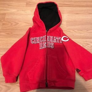 Boys adidas reds zip up 2T